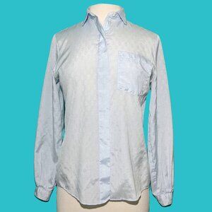 Cobble Lane Shirt Maker Vintage Blue Blouse Size 10 Preowned